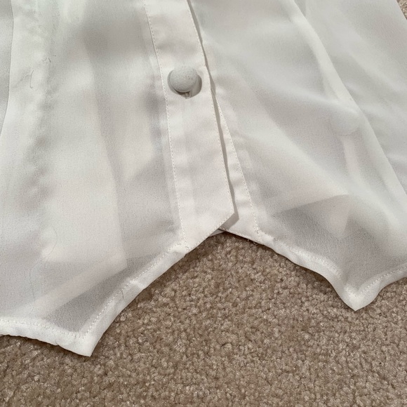 Lace Button Up Blouse - Picture 4 of 9